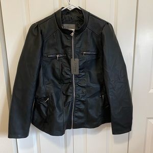 Faux Leather jacket NWT
